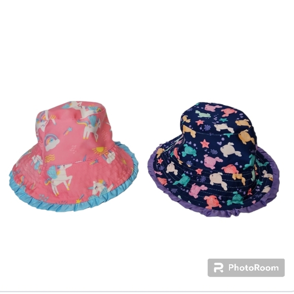 UV Skinz Other - UV Skinz Reversible Toddler Girls Bucket Hats Set of 2